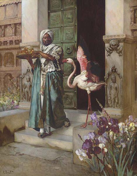 Rudolf Ernst Entering the Palace Gardens Spain oil painting art
